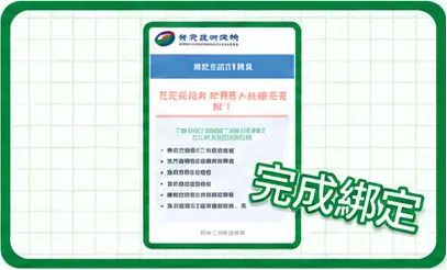 Step 3 完成LINE個人化服務綁定